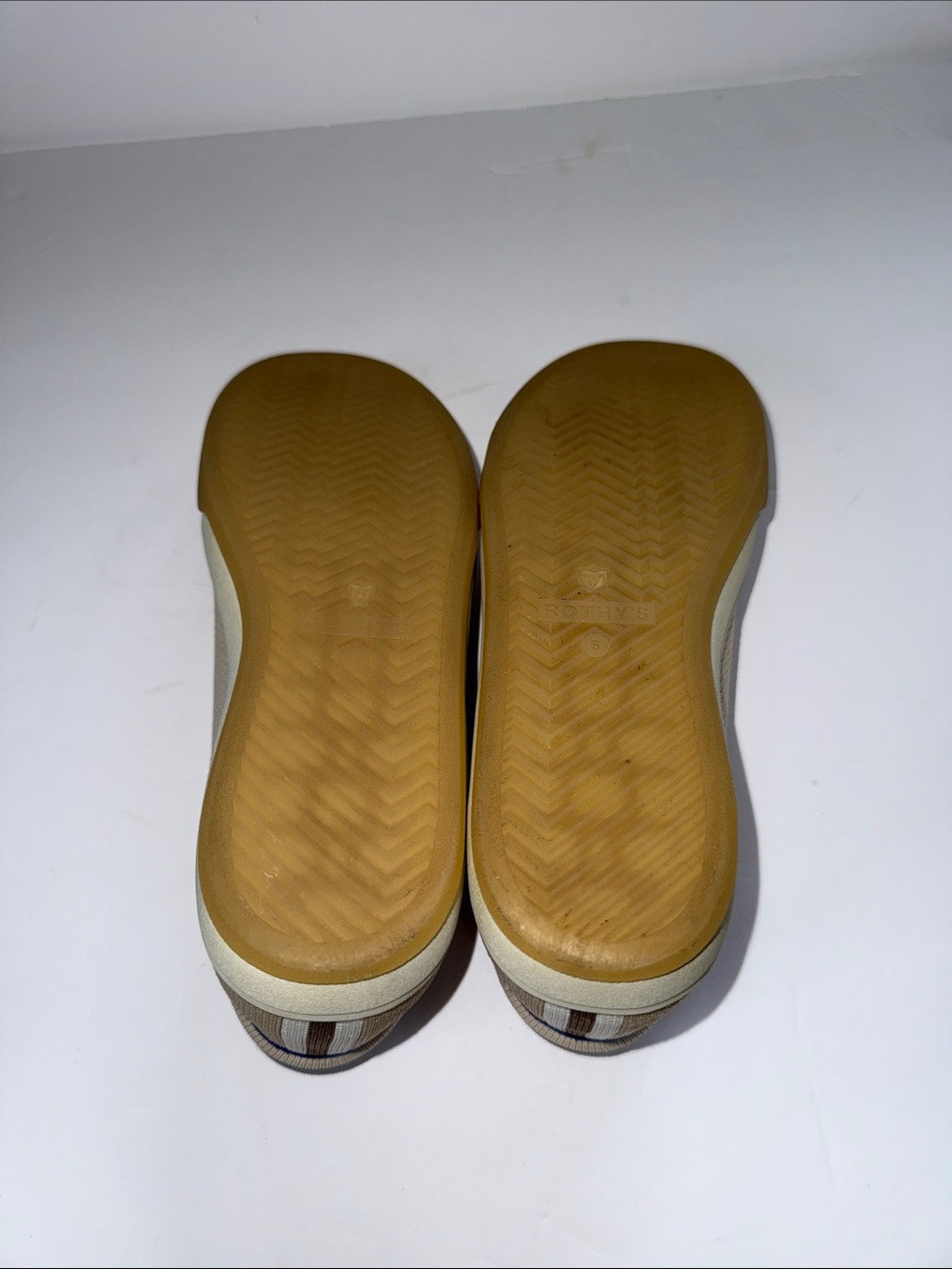 Rothy's Knit Lace-Up Sneakers - Beige - Picture 8 of 11